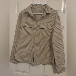 Plaid Button-Up Shirt